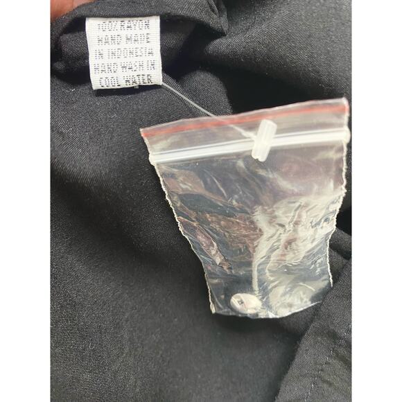 NATALIE MARTIN Black Long Sleeve Peasant Maxi Dress US MEDIUM/LARGE - Picture 13 of 14